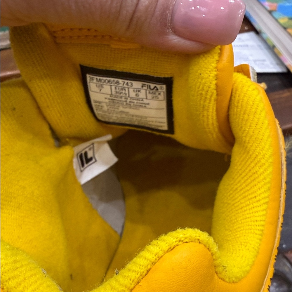 Fila Vibrant Yellow Athletic Shoes - Picture 8 of 12